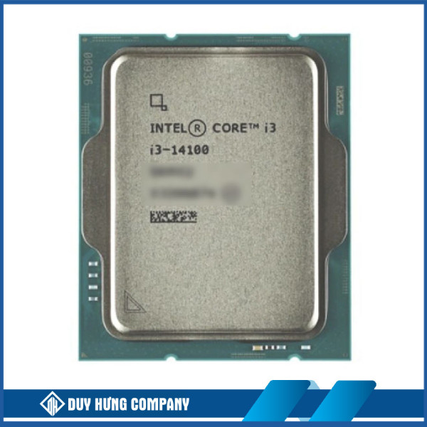 CPU Intel Core i3-14100 TRAY NEW (UP TO 4.7GHZ, 4 NHÂN 8 LUỒNG, 12MB CACHE, INTEL LGA1700) + quạt