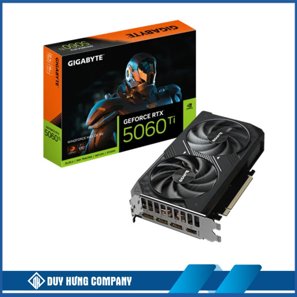 VGA Gigabyte RTX 5060 Ti Windforce Max OC 8GB GDDR7 (N506TWF2MAXOC_8GD)
