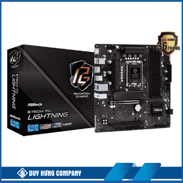 Mainboard ASRock B760M PG Lightning, 4 Khe DDR5