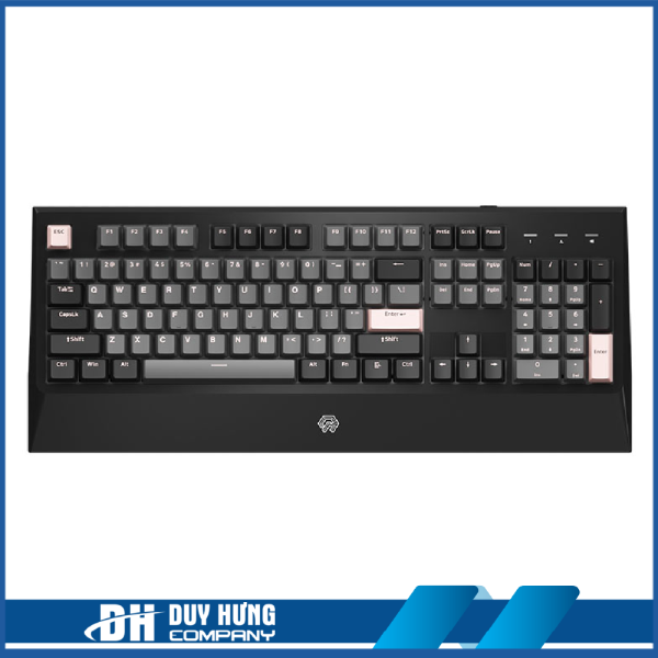 Bàn phím cơ Mojike GK1 Black Pink (AKKO sw v2 / LED trắng)