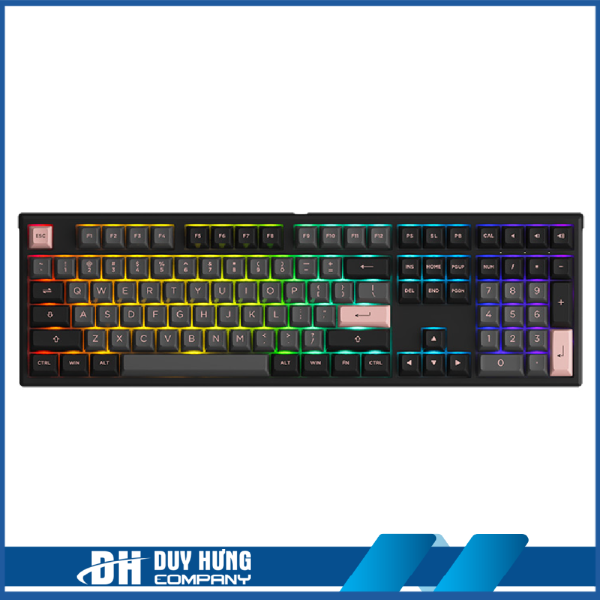 Bàn phím cơ AKKO MonsGeek MG108 Black&Pink (RGB / AKKO sw v3)