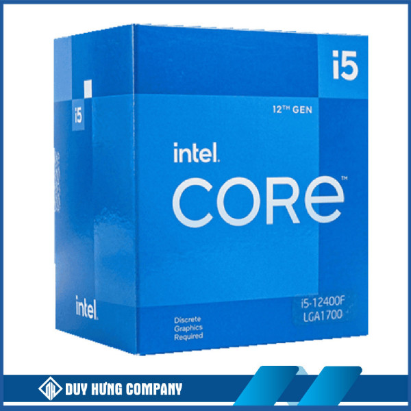 CPU Intel Core i5-12400F Box (Up To 4.40GHz, 6 Nhân 12 Luồng,18MB Cache, Socket 1700, Alder Lake)