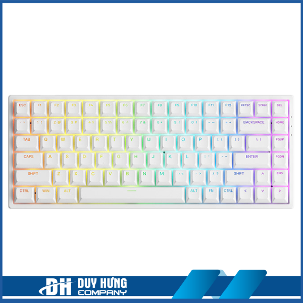 Bàn phím AKKO 3084 v2 RGB – White (Foam tiêu âm / Hotswap / AKKO CS Jelly switch)