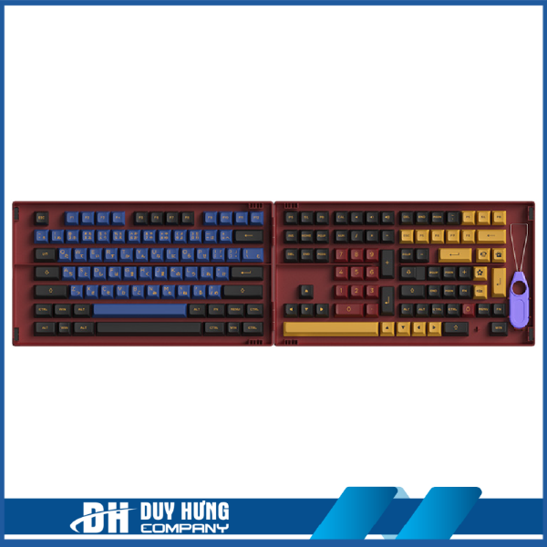 Bộ Keycap AKKO Blue & Red Samurai ( PBT Double-Shot / ASA profile / 226 nút )